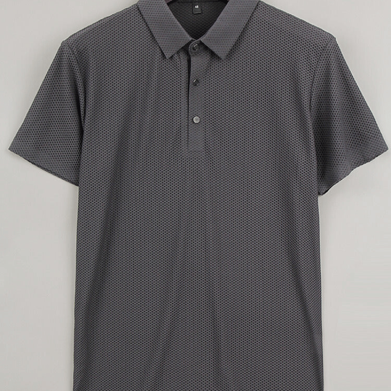 Camisa Polo Seda Gelo Nylon Repirável