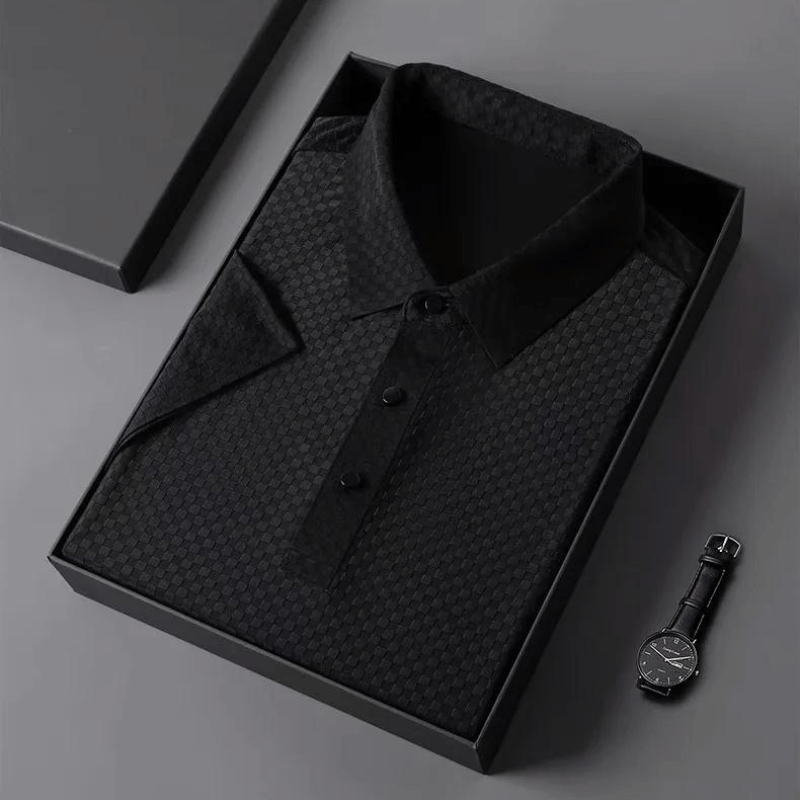 Camisa Polo Seda Gelo Waffle Respirável