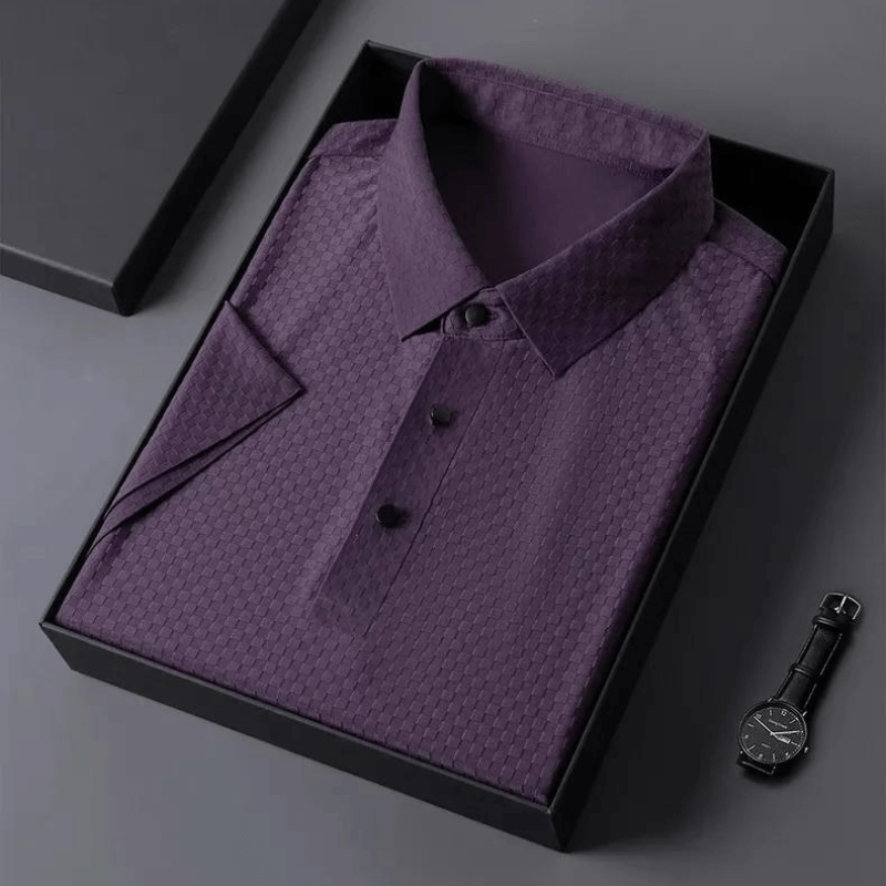 Camisa Polo Seda Gelo Waffle Respirável