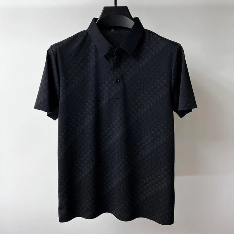 Camisa Polo Seda Gelo High-end Respirável