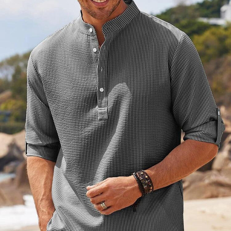 Camisa Linho de Algodão Respirável - Henley Beach