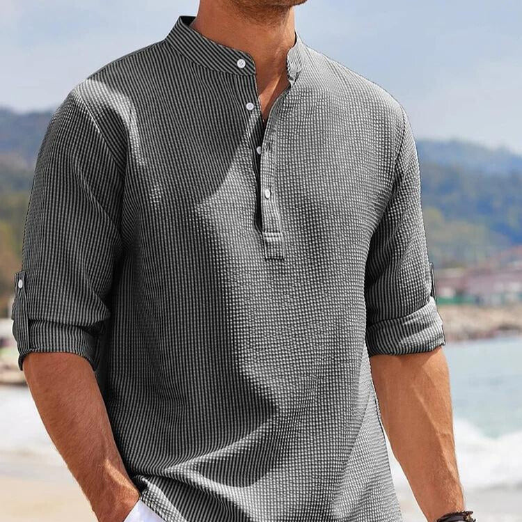 Camisa Linho de Algodão Respirável - Henley Beach